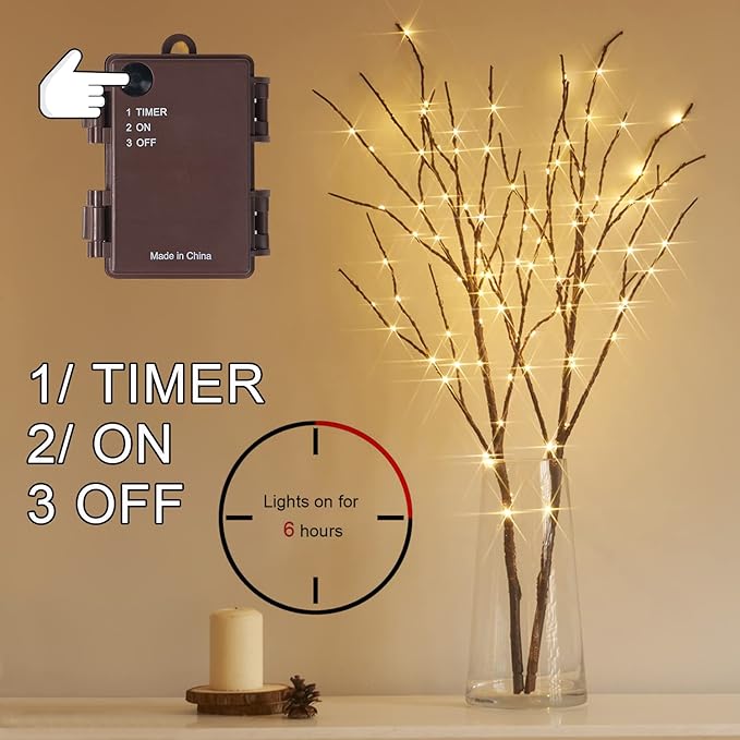 Fudios Lighted Brown Branches - Image 2