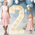 Ledido 4FT Marquee Light Up Numbers Large Light Up Letters by Ledido