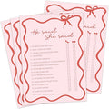 DEEKA 30 PCS Bridal Shower Games Card by DEEKA