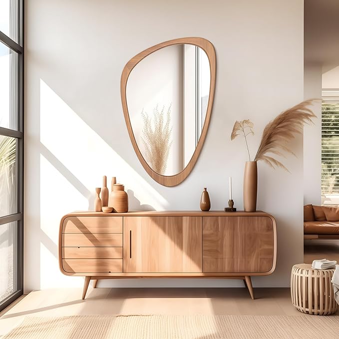 WallBeyond Asymmetrical Mirror, Irregular Wall Mirror, Wall Mirrors Decorative - Image 3