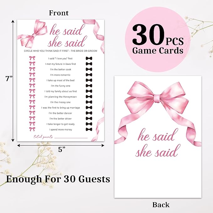 Bridal Shower Games Wedding Shower Games Cards Engagement Party Wedding Game - Image 2