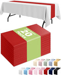 Pureegg Red Plastic Table Runners by Pureegg