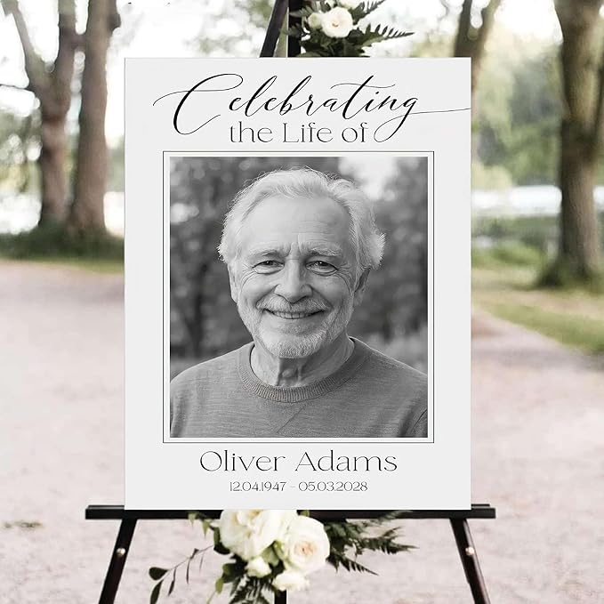 Personalized Funeral Welcome Signs, Celebration Of Life Yard Sign, Celebration by SZ-HaNoi
