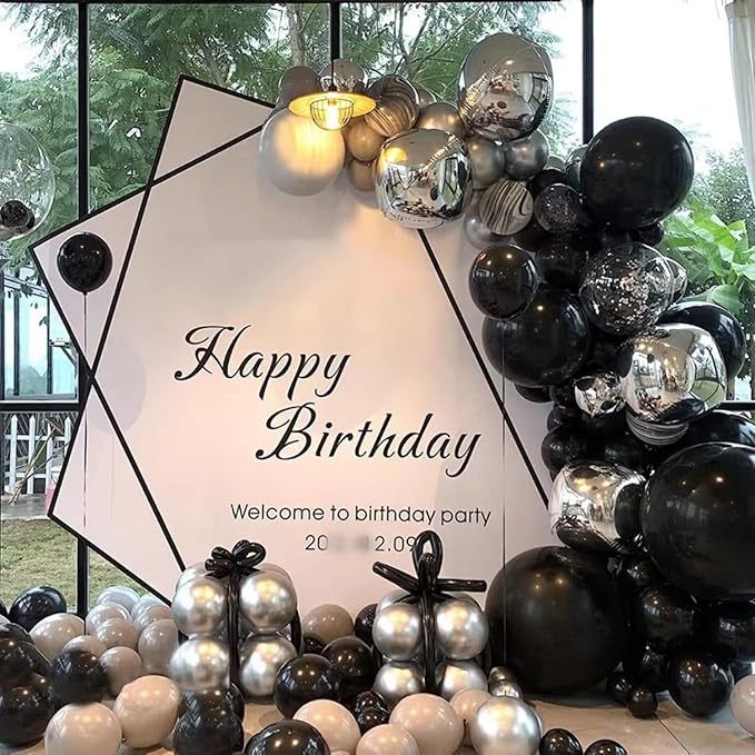Silver Party Balloons 100pcs 12inch Chrome Metallic Silver Helium Balloons - Image 5