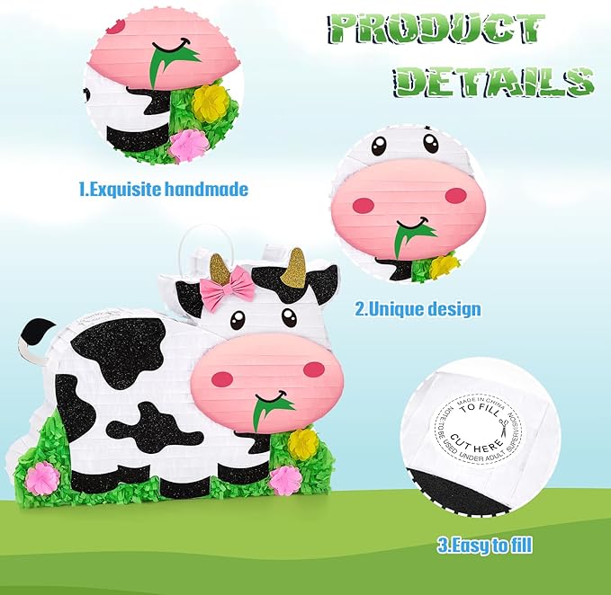 WERNNSAI Dairy Cow Piñata - Image 4