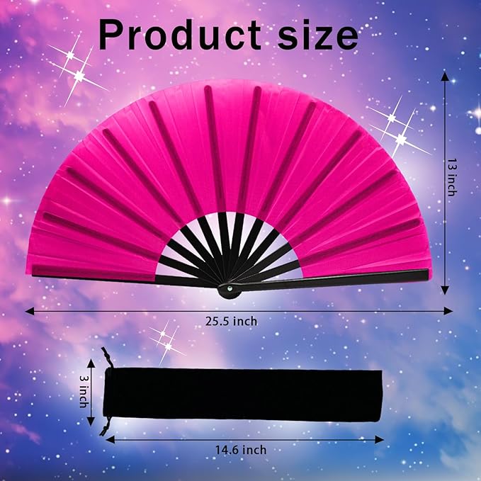 13inch Large Rave Fan Popping Clacking Fans - Image 2