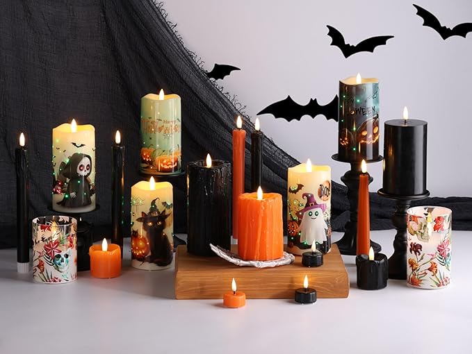 Eywamage Orange Flameless Votive Candles - Image 7