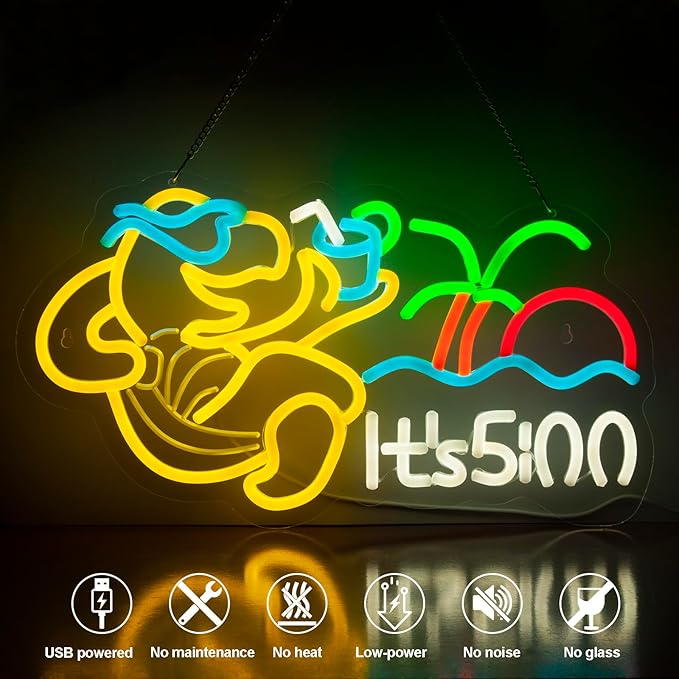 Turtle Its 5 00 O'clock Neon Signs - Image 3