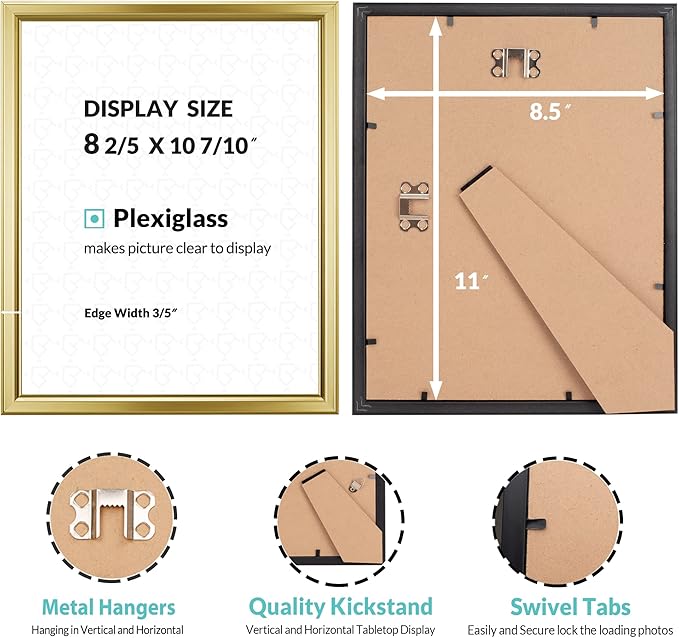 LaVie Home 8.5x11 Picture Frames Simple Designed Photo Frame - Image 4