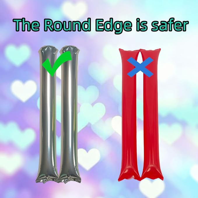 48pcs Round Head Boom Sticks Thunder Sticks Cheering Sticks Team Spirit Plastic - Image 3