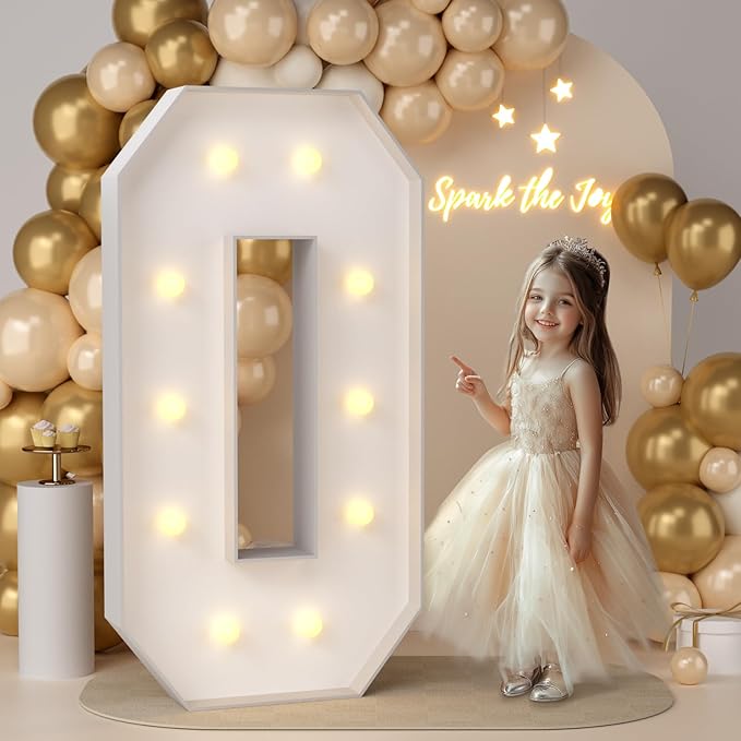 JoyMuse 4FT Marquee Light Up Letters, Large Marquee Letters 4 Feet Tall by Unknown