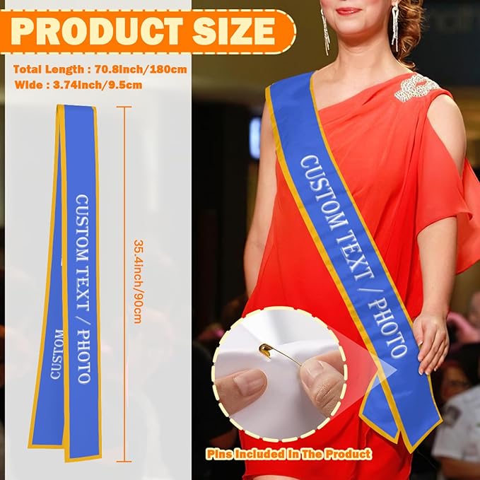 Custom Sash, Personalized Birthday Sash - Image 3