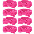 Semato 8 Pcs Hot Pink Spa Headband by Semato