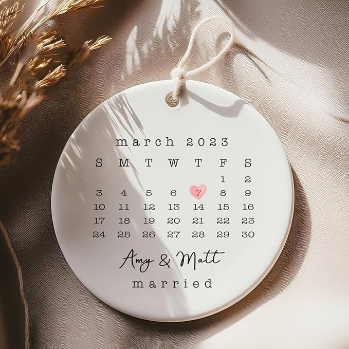 GABITA Personalized First Christmas Married Keepsake, First Christmas Married - Image 3