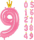 40 Inch Pink Number Balloon 0-9 by Upgesy
