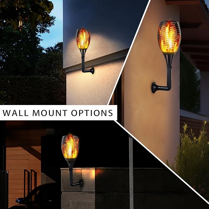 I-SHUNFA 96 LED Outdoor Waterproof Solar Torch Lights - Image 2