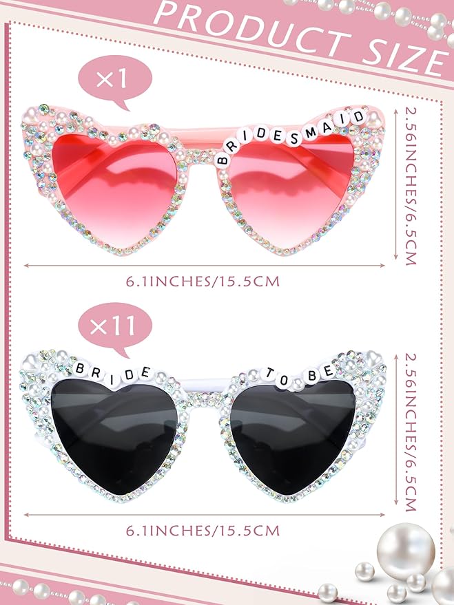 12 Pcs Bachelorette Party Sunglasses - Image 2
