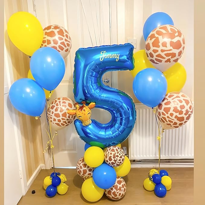 Blue 8 Balloon Number, 40 Inch Number 8 Balloon Big Blue 8 Foil Mylar Helium - Image 2