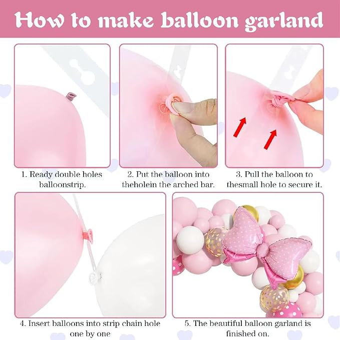 36 Inches Bow Foil Balloon Huge Bowtie Pink Balloon - Image 3