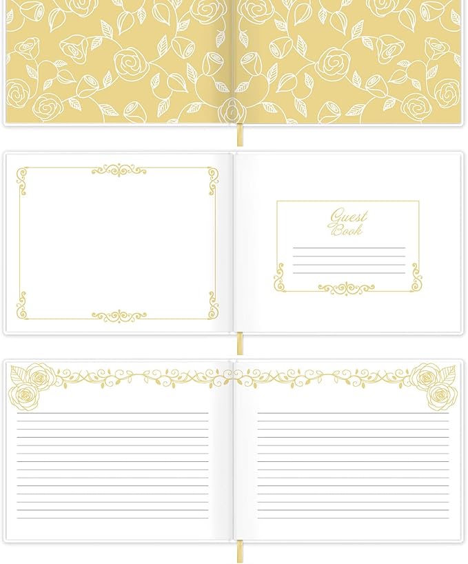 Vienrose Wedding Guest Book Registry Sign-in Book - Image 2