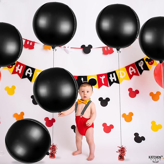 KatchOn, Big Matte Black Foil Balloons - Image 2