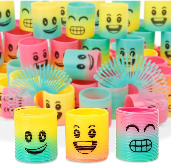 36 Pack Spring Rainbow Magic Fidget Stress Coil Mini Springs Bulk Toys Party by Unknown