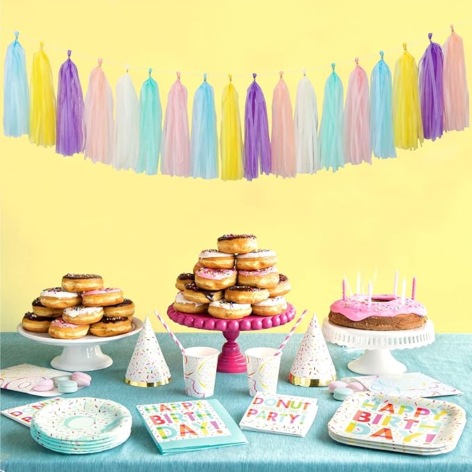 Pastel Rainbow Party-Decorations Tassel Garland - Image 3