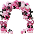 36 Inches Bow Foil Balloon Huge Bowtie Pink Balloon by GLASNES