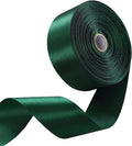 1-1/2 Inch Forest Green Satin Ribbon 50 Yards Solid Fabric Ribbons by Celadora