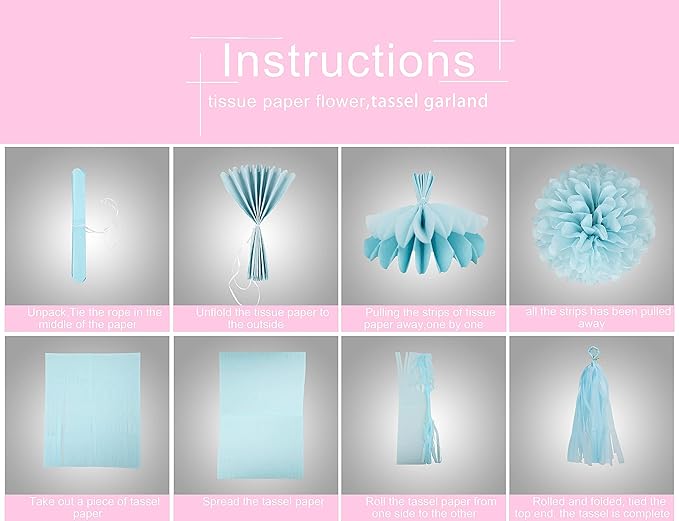 Gender Reveal Decorations Blue Pink - Image 4
