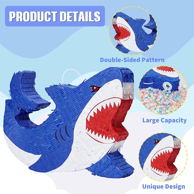 WERNNSAI Shark Piñata - Image 4