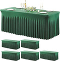Wish Care 6 Pack Hunter Green Spandex Table Clothes by WishCare