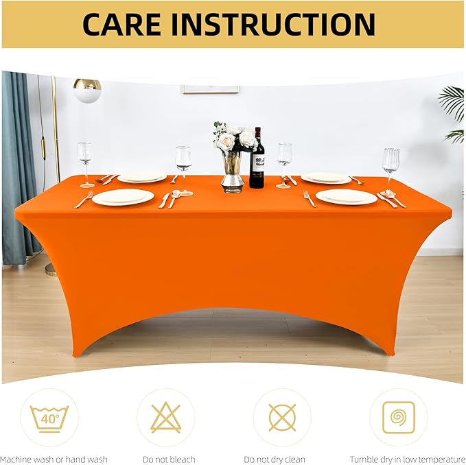 2-Pack 4ft Spandex Table Covers - Image 6