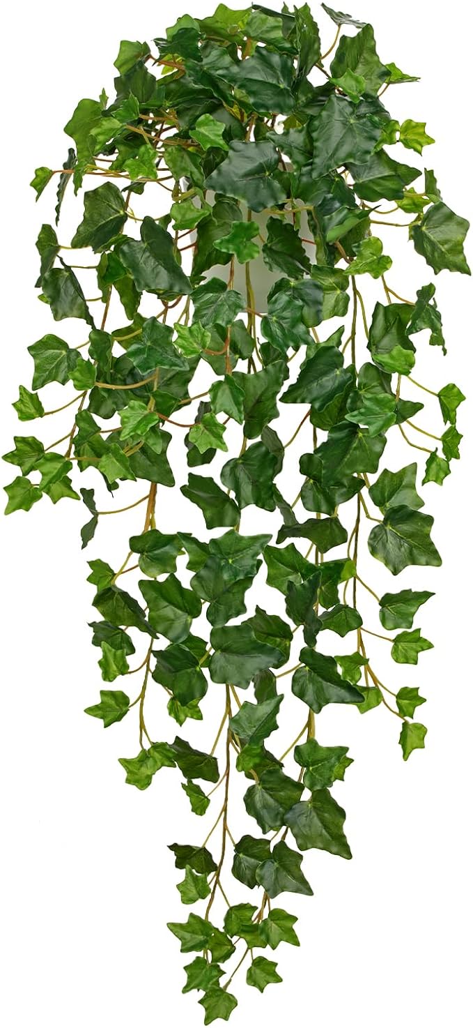 Hollyone Artificial Hanging Plants Potted 31.4" Fake Ivy Vine Faux Ivy Leaves by Hollyone