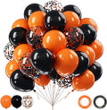 Halloween Black and Orange Balloons Set by Netnology