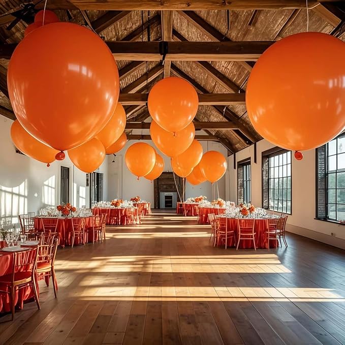 30 Pcs Orange Balloons 36 Inch Orange Latex Large Balloons - Image 4
