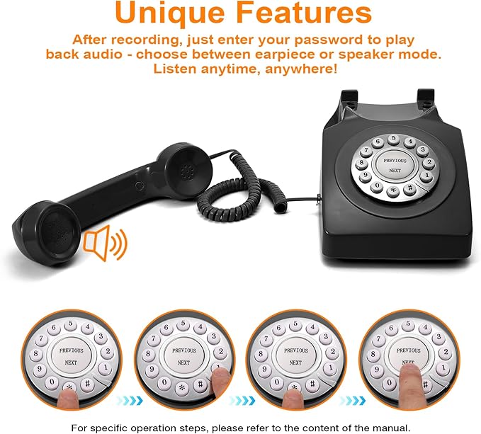 Guest Book Audio Wedding Phone, Record Voice Messages, Retro Guest Book - Image 6