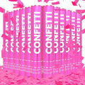 Confetti Cannon Pink Biodegradable Confetti Poppers 12Pack Party Poppers by Unknown