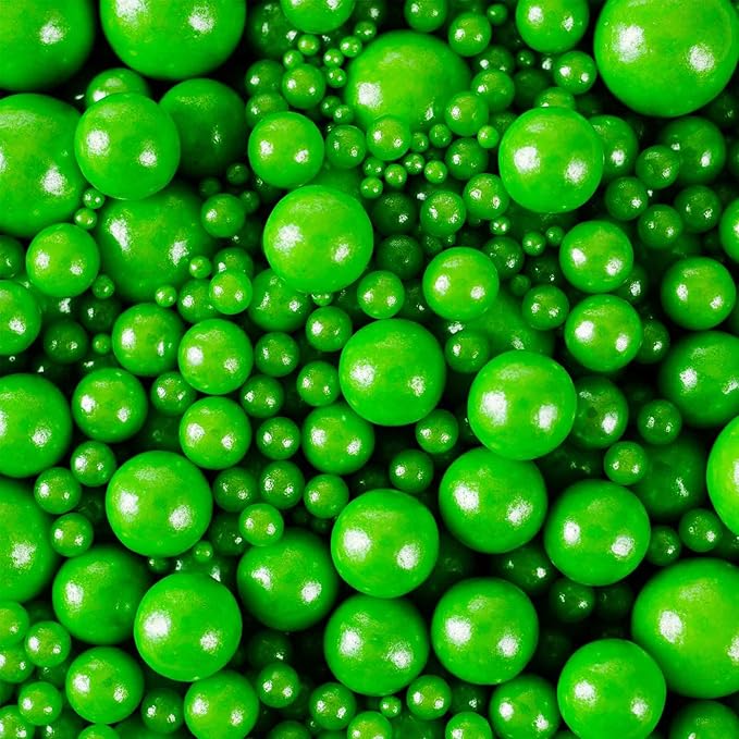 Kasvan Halloween Green Pearl Sugar Sprinkles - Image 2