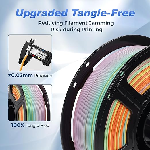 FLASHFORGE Rapid PLA Filament 1.75mm Rainbow Corals, 500mm/s High Speed Printing - Image 5