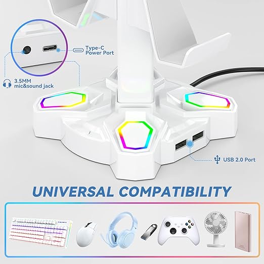 KDD Gaming Headphones Stand, Rotatable Headset Stand - Image 4