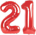 Red Number 21 Balloon by Upgesy