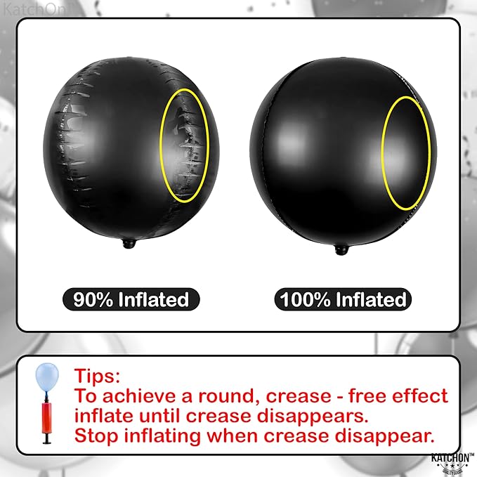 KatchOn, Big Matte Black Foil Balloons - Image 5