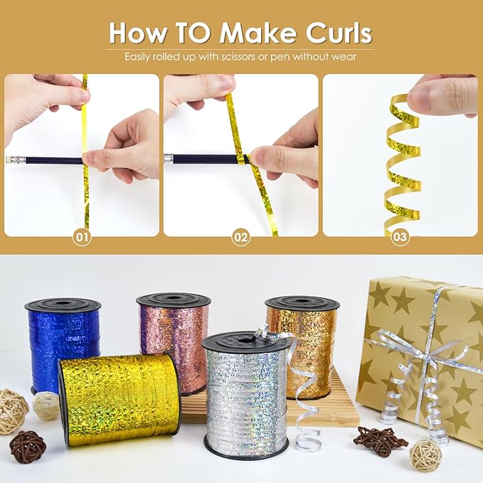 Rose Gold Curling Ribbon - Image 3