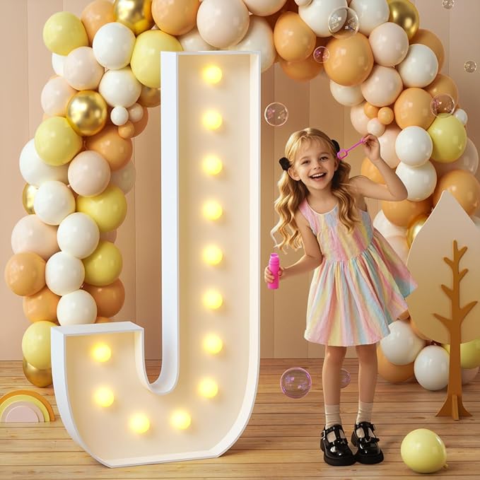 imprsv Marquee Light Up Letters, 4FT Mosaic Letters by Letsmakeitimpressive