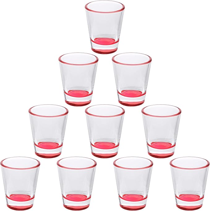 DISCOUNT PROMOS Shot Glasses Set 1.75 oz. Set of 10 Bulk Pack, Wedding Favor by DISCOUNTPROMOS