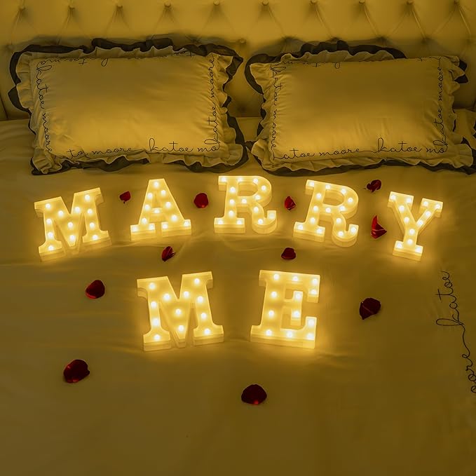 Foaky Rechargeable LED Letter Lights Sign Marquee Light Up Letters Sign - Image 6