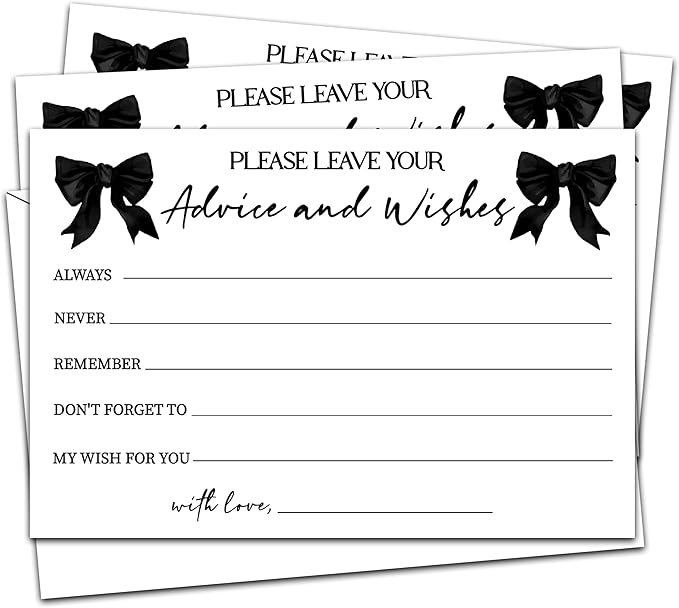 Advice And Wishes Cards, Bride And Groom, New Parents, Bridal Shower, Baby by Unknown