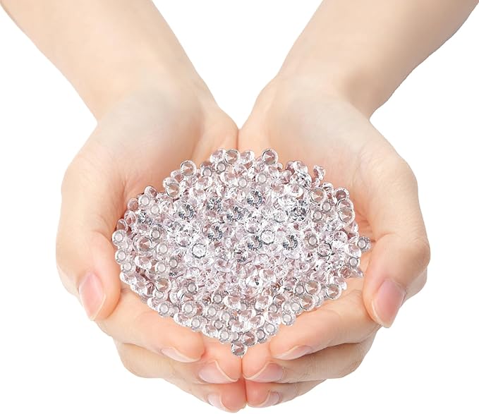 10000Pcs Crystal Acrylic Diamond Fake Gems Vase Filler, 4.5mm Faux Diamonds - Image 3