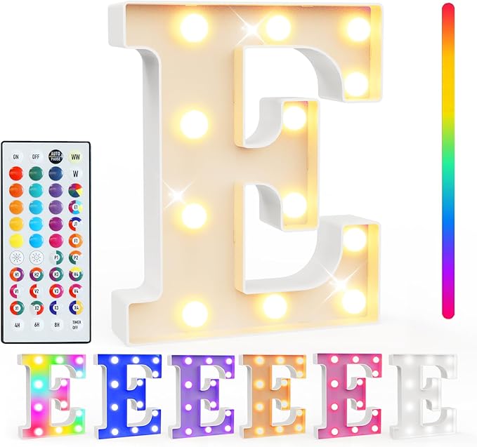 Pooqla Colorful Light Up Letters by Pooqla